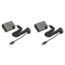 2X ACK-E18 DR-E18 LP-E17 Dummy Battery Type-C Power Coupler for 200D 200D II 250D 750D 760D AC Adapter Kit
