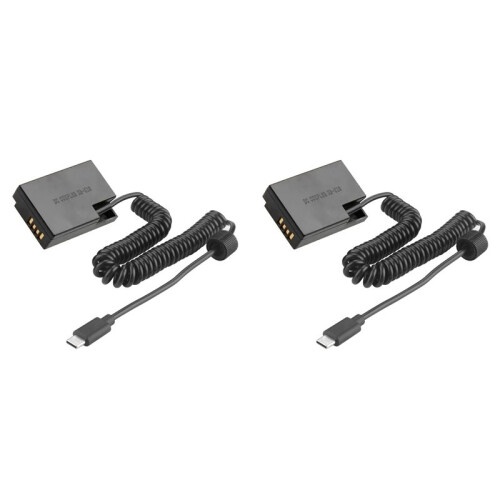 2X ACK-E18 DR-E18 LP-E17 Dummy Battery Type-C Power Coupler for   200D 200D II 250D 750D 760D AC Adapter Kit