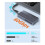2X USB4 Dual Type-C Full-Function Data Cable 80Gbps Power Bank Short  PD240W Fast Charge 15cm Braided Process 6