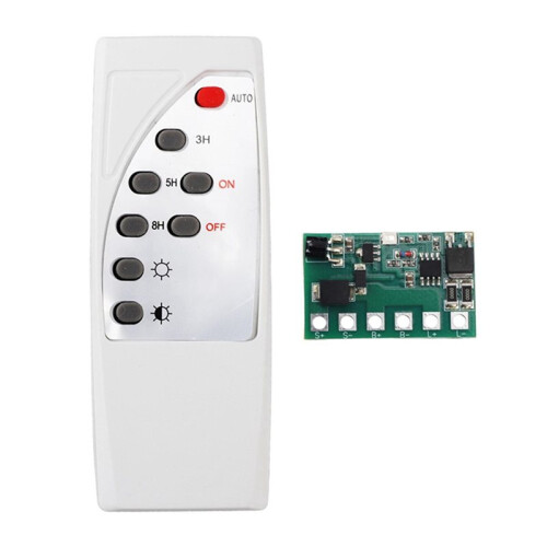 2X Solar Light Circuit Board Brightness Adjustable Solar Circuit Board Control Board with Remote Control 3.2V 3.7V 12.8V 1