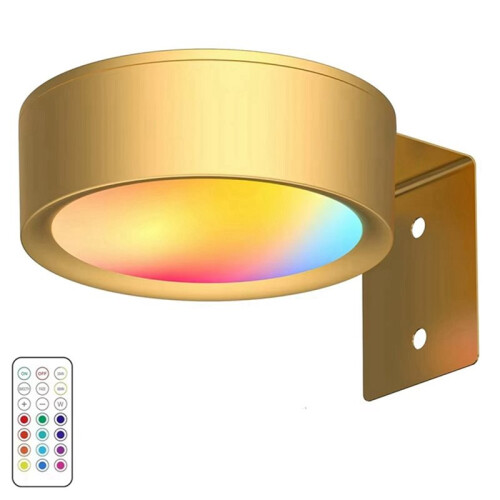 2X Éclairage LED pour Tableaux, Éclairage Artistique, à Piles, à Intensité Variable, 13 Modes D'Éclairage, Doré 1