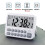 2X Digital Kitchen Timer 10-Alarms Clocks 99 Hours Countdown Mute/Vibration Magnetic Alarm Clock Table Timer 3