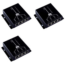 3X 4-Portars IEEE802.3Af PoE-Förlängare för IP-Kamera Förläng 120M Överföringsavstånd med 10/100 Mbps LAN-Portar 4 POE-Förlängare