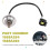 Oxygen Sensor for  Mirage G4 1.2 Liter 3cylinder Engine 1588A284 1588A282 5