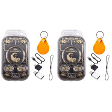 2X Chameleon V2.0 RFID Chip Reader Emulator+2XUID Keychain NFC Duplicator 125K 13.56Mhz Card Decode