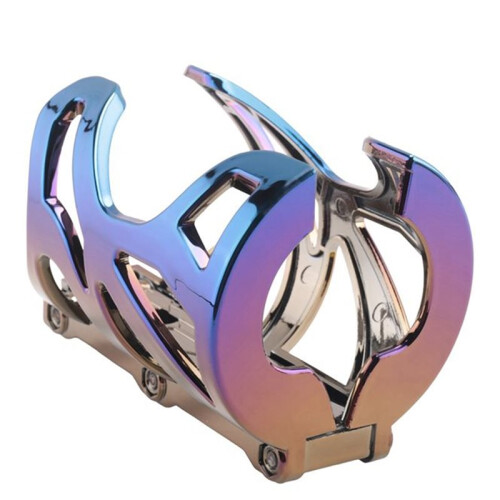Universal Motorcycle Drink Bottle Cup Kettle Rack Holder Mount for ATV Bicycle  Titanium 1