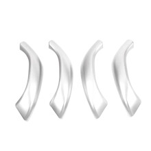 4Pcs Silver Pattern Car Inner Door Handle Cover Trim for X1 F48 2016-2019 X2 F47 2018-2020