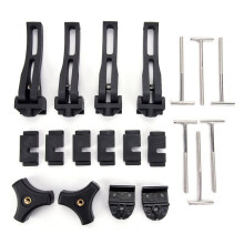 4 Pcs Truck Bed Tonneau Cover Rear Clamps for Hard Tri-Fold Tonneau Pickup Truck Bed Cover