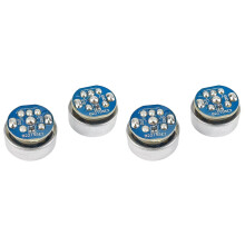 4pcs 16mm Electret Condenser Microphone Web Celebrity Anchor Microphone Unidirectional Mic with Circuit Board for Audio