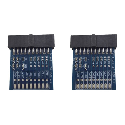 2X New Adapter JTAG , ISP 4-BIT ISP REV 2.1 for Easy Jtag  Box / ESAYJTAG Tool