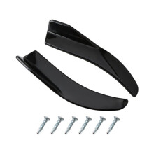 Universal Car Front Lip Rear Lip Spoiler Anti Collision Scratch Bumper Rear Corner Protector (Glossy Black)