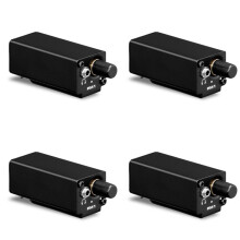 4X in-Ear Monitorversterker, Draagbare Stereo Hoofdtelefoonversterker met XLR-Ingang, Volumeregeling, Plug- voor Muzikanten