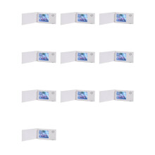 10pc 2.4inch Birthday White Video Book Card 128MB Lcd Invitation Gift Music Greeting Card Upload Video Lcd Greeting Card