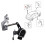 Left Rear Body Height Sensor 32221958 for  XC40 2019-2025 Side Suspension Level Sensor Rotation Angle Sensor 9
