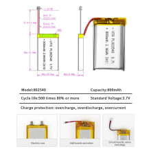 3.7V Lipo Battery 800Mah PL802540 Lithium Battery Li Polymer Batteries for T114 V2 LoRa 32 V3 Dev-Board LoRa Node 4PCS