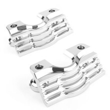 Motorcycle Slotted Bolt Cover Aluminum for Electra Glides, Road Glides, Road Kings, Chrome