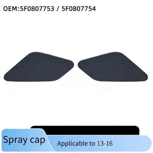 1Pcs Front Left Bumper Headlight Washer Nozzle Spray Cover Cap 5F0807753 for   Leon 2013-2016 2