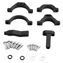 Motorcycle Steering Damper Bracket Stabilizer Support Mount Kit for ZX-4R ZX 4R ZX4RR ZX-4RR 2023- Black