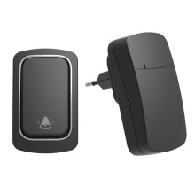 Self Powered Wireless DoorBell No Battery Waterproof Door Bell Chime Ring Elderly Caller Home Security Device EU PLUG