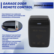 New WiFi 280MHz-868MHz WiFi to RF Converter Fixed Code and Rolling Code Garage Door Remote Control EU-PLUG