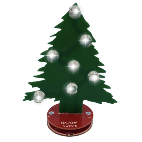 Learn to Solder Holiday Tree STEM Electronics Kit with LED Lights