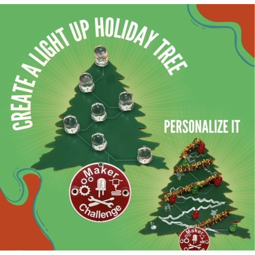 Learn to Solder Holiday Tree STEM Electronics Kit with LED Lights 2