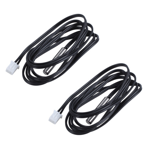 2X NTC 10K Ohm Waterproof Digital Thermal Temperature Sensor Probe 1M 1