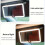 Car Sun Visor LED Makeup Mirror, Rechargeable Led Mirror with Dimmable Touch Screen, Makeup Mirror with 3 Light Modes, 6