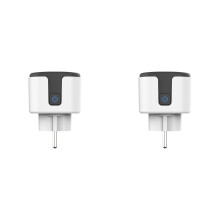 2X EU Tuya ZigBee Plug 20A Socket APP Remote Control Timing Monitor Power Consumption EU Plug