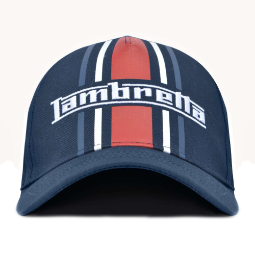 Lambretta Lambretta Mens Stripe Cap Baseball Cap - Navy - OS