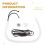 60CM Super Bright Sequential LED Flexible Daytime Running DRL Strip Tube Switchback Headlight  + Yellow 7