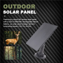 12V/1A 6V/2A Solar Panel Micro-USB+Type-C Outdoor Solar Cells Charger Solar Panels for Security Camera Home Light System