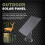 12V/1A 6V/2A Solar Panel Micro-USB+Type-C Outdoor Solar Cells Charger Solar Panels for Security Camera Home Light System 1