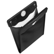 LED Car Trash Can Waterproof Garbage Bag PU Leather Storage Pocket Leak Proof Reusable