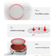 MHW-3BOMBER Espresso Puck Screen Double Layer Coffee Reusable Filter for Home Basket Accessories 53mm