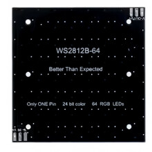 WS2812B 8x8 LED-Matrix 64-Bit Vollfarbe 5050 RGB LED-Panelleuchte