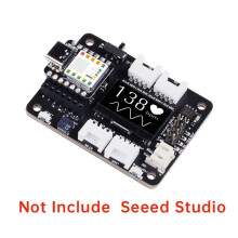 Erweiterungsplatine für XIAO Seeed mit Grove OLED, IIC, UART, Analog, Digital, Summer, Taster, Integriertem Batteriemanagement