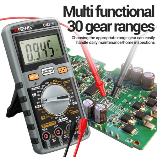 ANENG DM950 Digital Multimeter 1999 Counts AC/ Voltage Tester Ammeter Ohm Current Capacitance for NCV HFE Tester 1