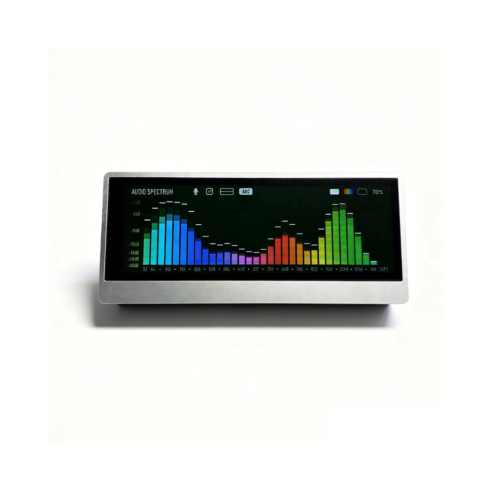 4.6Inch Touch Screen Vu Meter Audio Spectrum Analyzer Voice Control Analog Pointer Sound Level Indicator For Desk 6033140809299