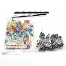 New Electronics Components Basic Kit for MEGA2560 Raspberry Pi with LED Buzzer Capacitor Resistor