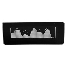 AK25664 V2.0 Clock Music Spectrum Clock 3.5MM Signal Input Firmware Upgradeable Intuitive UI Desktop Clock White