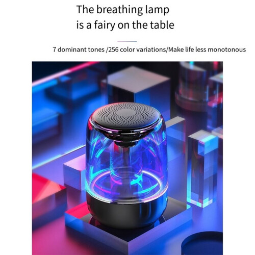 Wireless  Speakers Crystal Illuminated  Speaker True Wireless Stereo Speaker Transparent LED Music Player 1