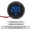 10  4-100V  Digital Voltmeter LED Digital Display Round 30mm 2-Wire Reverse Connection Protection 5