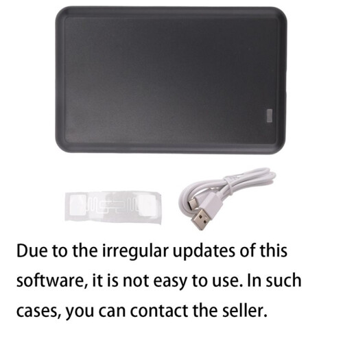 USB UHF Tag Reader ISO18000-6C 6B 860-960MHz Read and Write HID-USB Virtual COM Output Adjustable 1