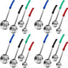 16x Edelstahl-Schöpflöffel Zur Portionskontrolle - Perfekt für Weight Watchers, Buffets, Partys, 56,7 G, 113,7 G, 173,7 G, 227,7 G Spoodle