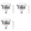 3X 85W LED Photographic Lighting Bulbs E27 Base Lamp with Remote Control Dimmable Daylight Bulb for Photo Studio Softbox 1