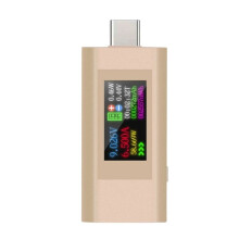 Typ-C Skärm Digital  Spänning Ammeter Ström Detektionsmätare 4-30V Mobiltelefon Laddare Tester med Strömavbrott Minne