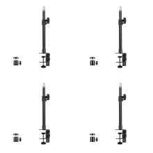 4X C Tripod Clamp Desk Mount Light Stand with 1/4In Table Fixture Adjustable Camera Tabletop Bracket Stand