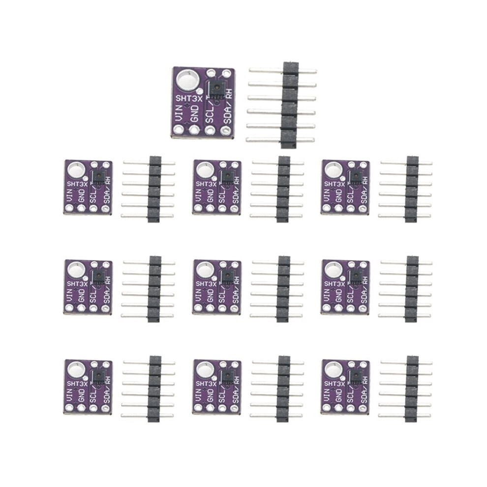 10Pcs Sht45 Temperature Humidity Sensor Breakout Module Weather Shield Board For Monitoring 6033061073250