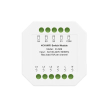 Module de Commutation WiFi 4 Canaux AC100-240V, Module de Commutation Intelligent, Application Life, Télécommande, Contrôleur Life